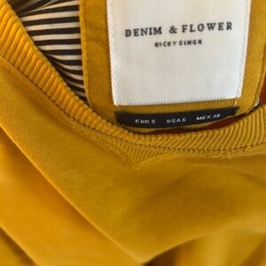 Denim & Flower Golden Mustard Blouse